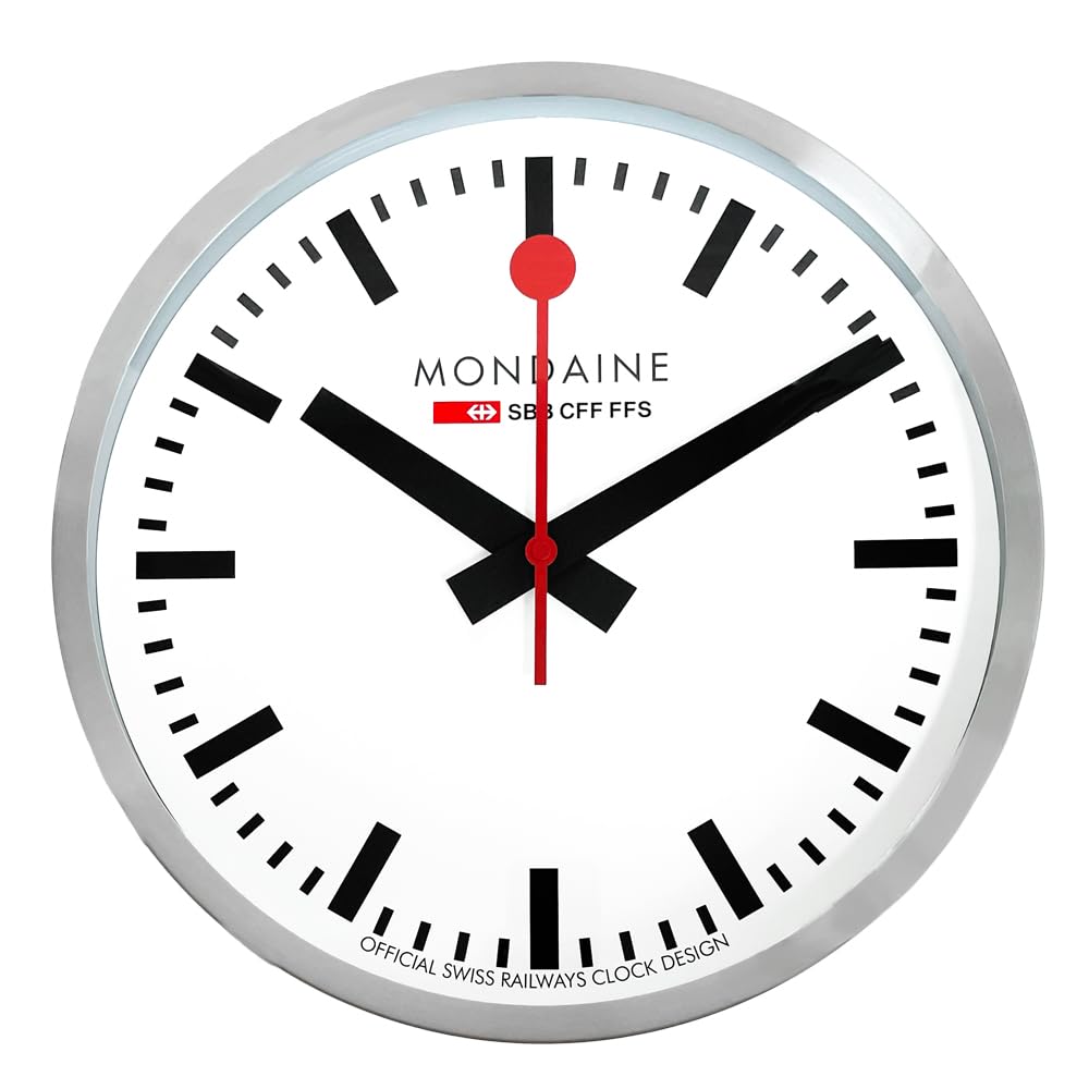 MONDAINE 掛け時計 40cm ホワイト A995.CLOCK.16SBB Amazon.co.jp: MONDAINE(モンディーン) 壁掛け時計 A995.CLOCK.16SBB